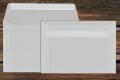 [10141] Briefhüllen B6 125x176 mm Haftklebend Transparent Weiß 90 g/qm